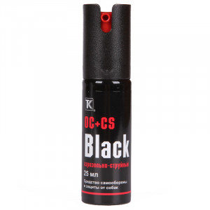 Перцовый (газовый) баллончик «Black» 25 мл, аэрозольно-струйный