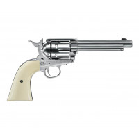 Пневматический револьвер Colt SAA 45 BB nickel, кал. 4,5 мм
