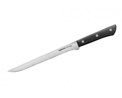 Samura Нож кухонный Harakiri SHR-0048B/K филейный 218 мм, сталь AUS-8, ABS пластик