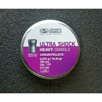 Пули JSB Ultra Shock Heavy Diabolo 4,5 мм, 0,67 грамма, 350 штук